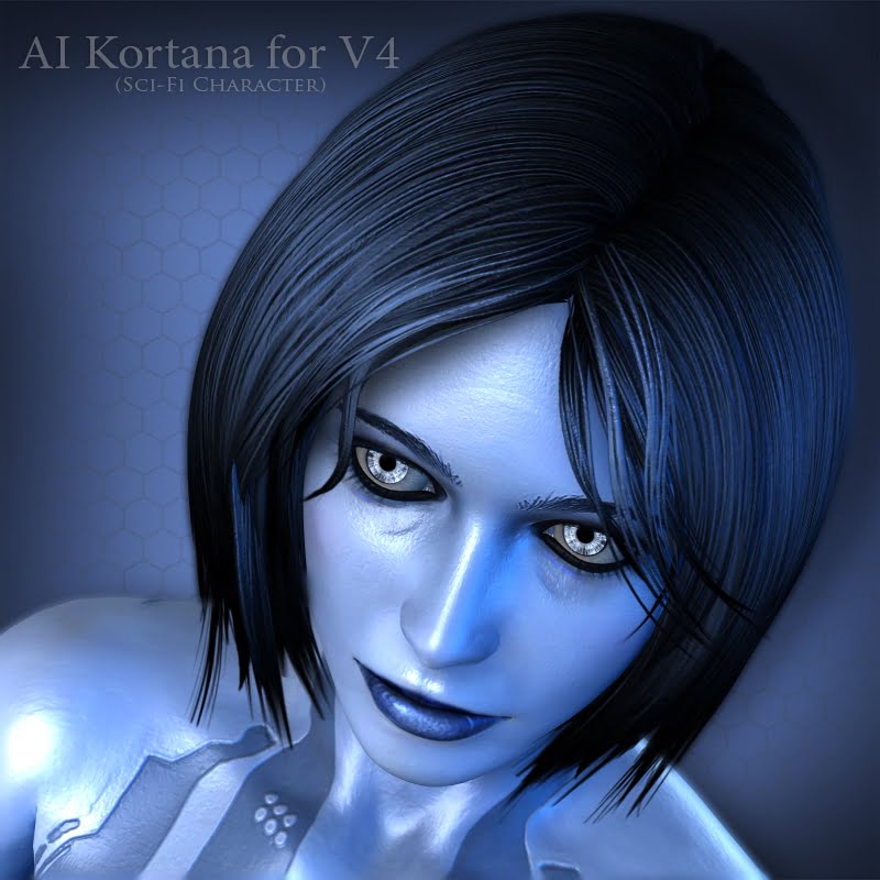 Ai Kortana for V4 ⋆ Freebies Daz 3D