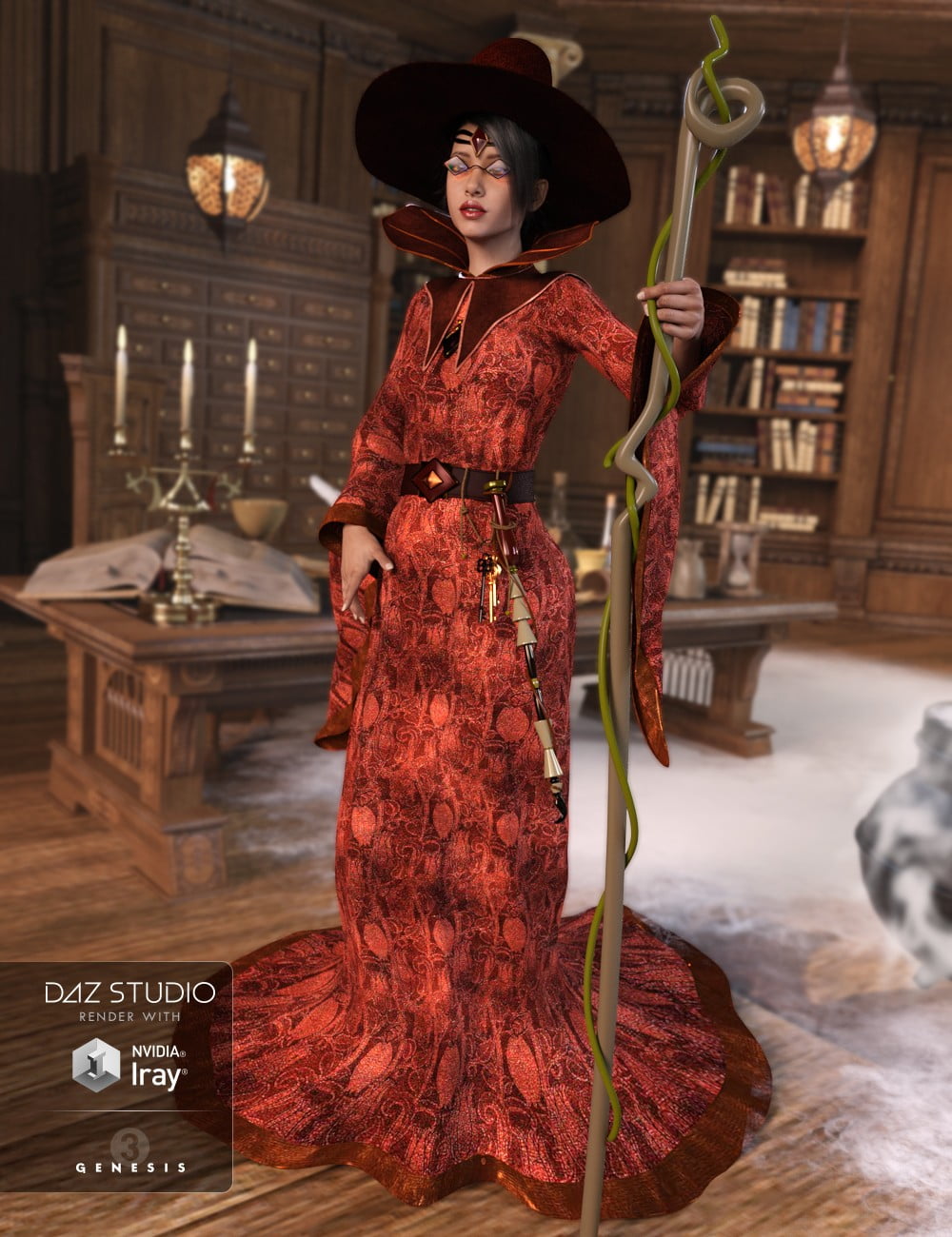 Sorceress for Genesis 3 Female(s)