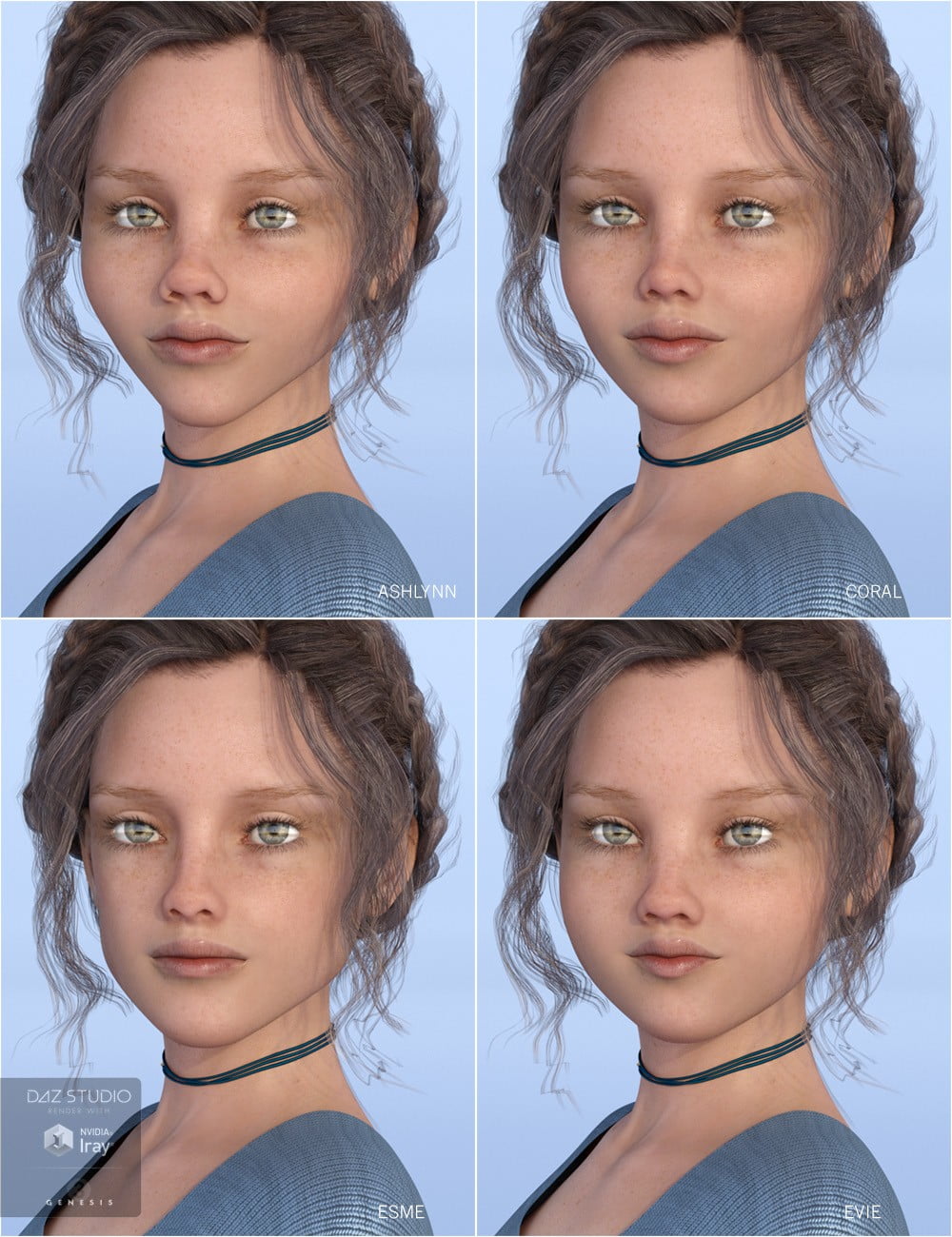 Sweetie Faces For Tween Julie 7 ⋆ Freebies Daz 3d 