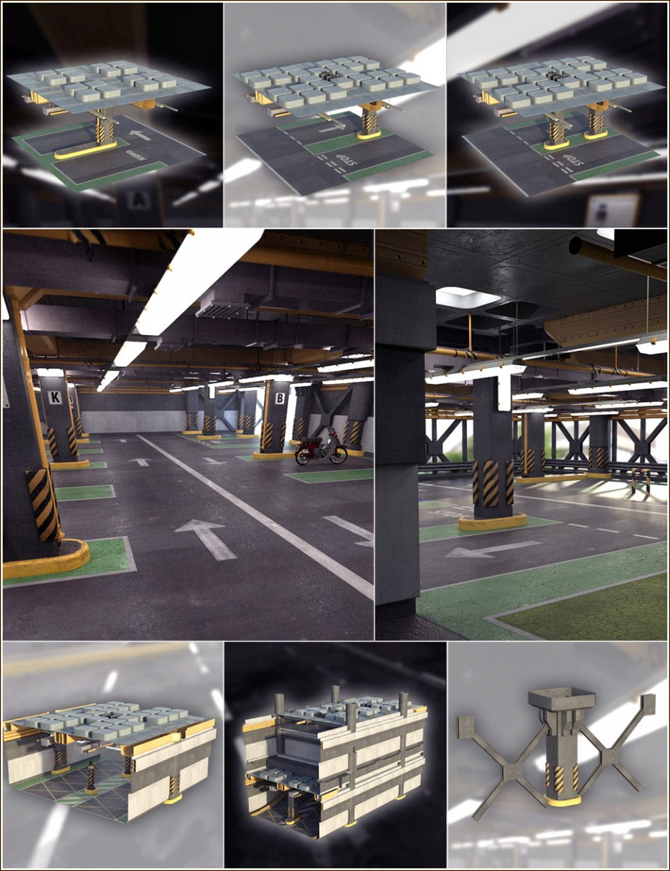 Multi Story Car Park & Construction Kit Bundle