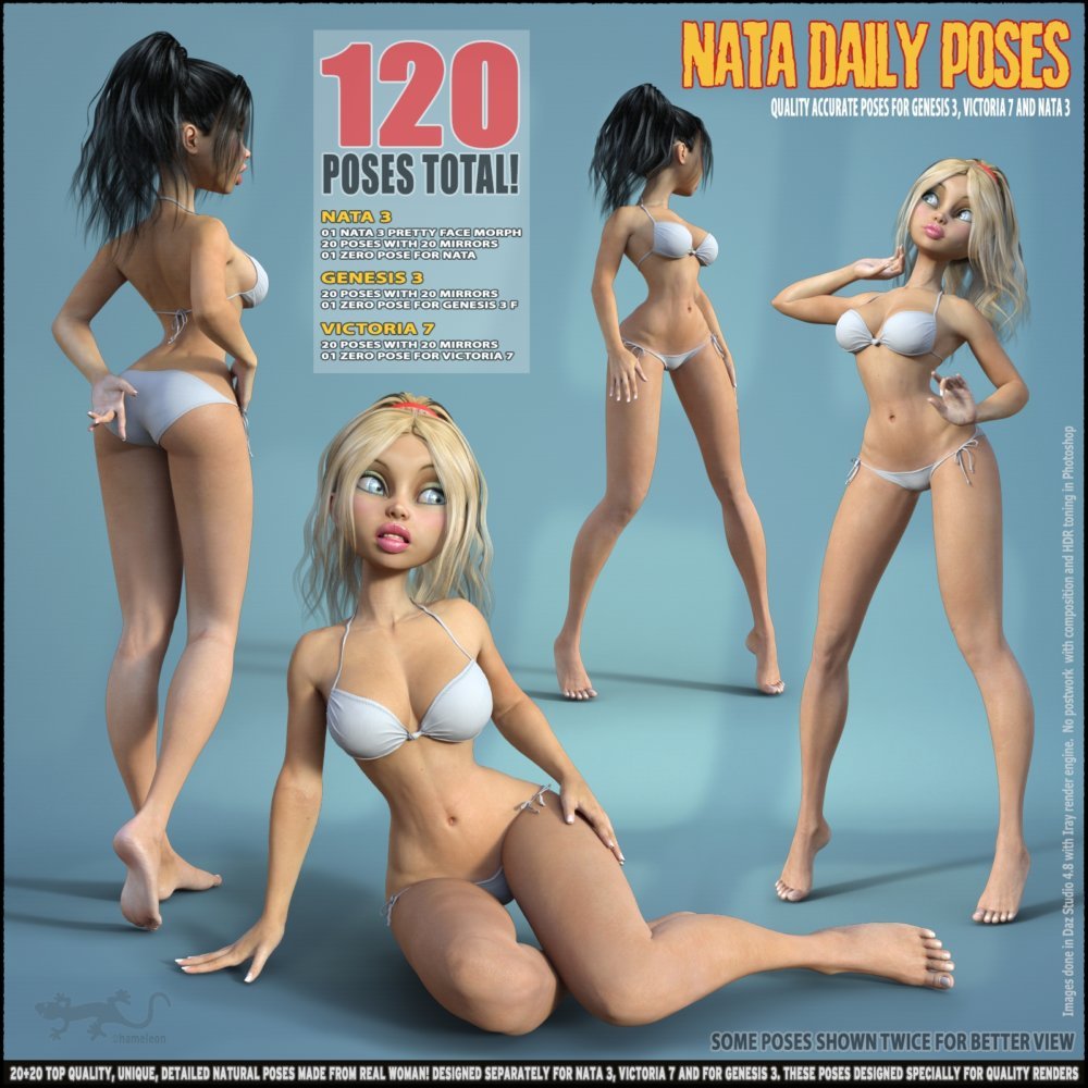 Daily Poses for Nata3, G3, V7