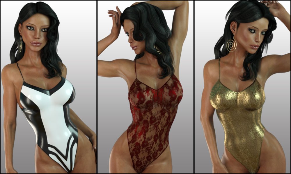 LUST - HiCut Lace Teddy for Genesis 3 Females and Nata3