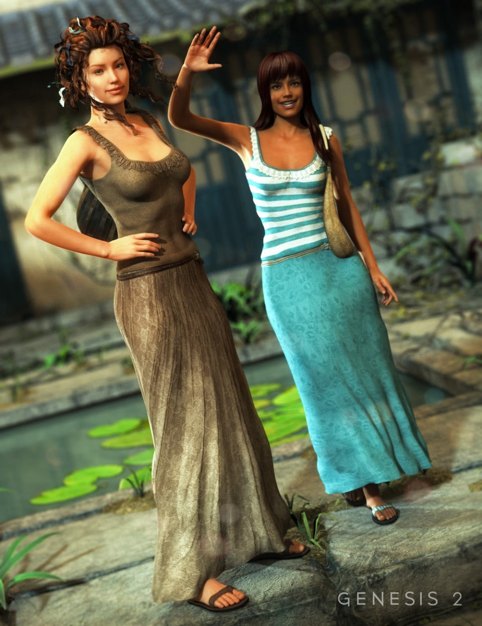 Maxi Skirt Outfit Textures