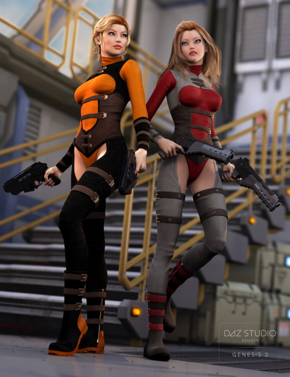 SciFi Enforcer Textures ⋆ Freebies Daz 3D