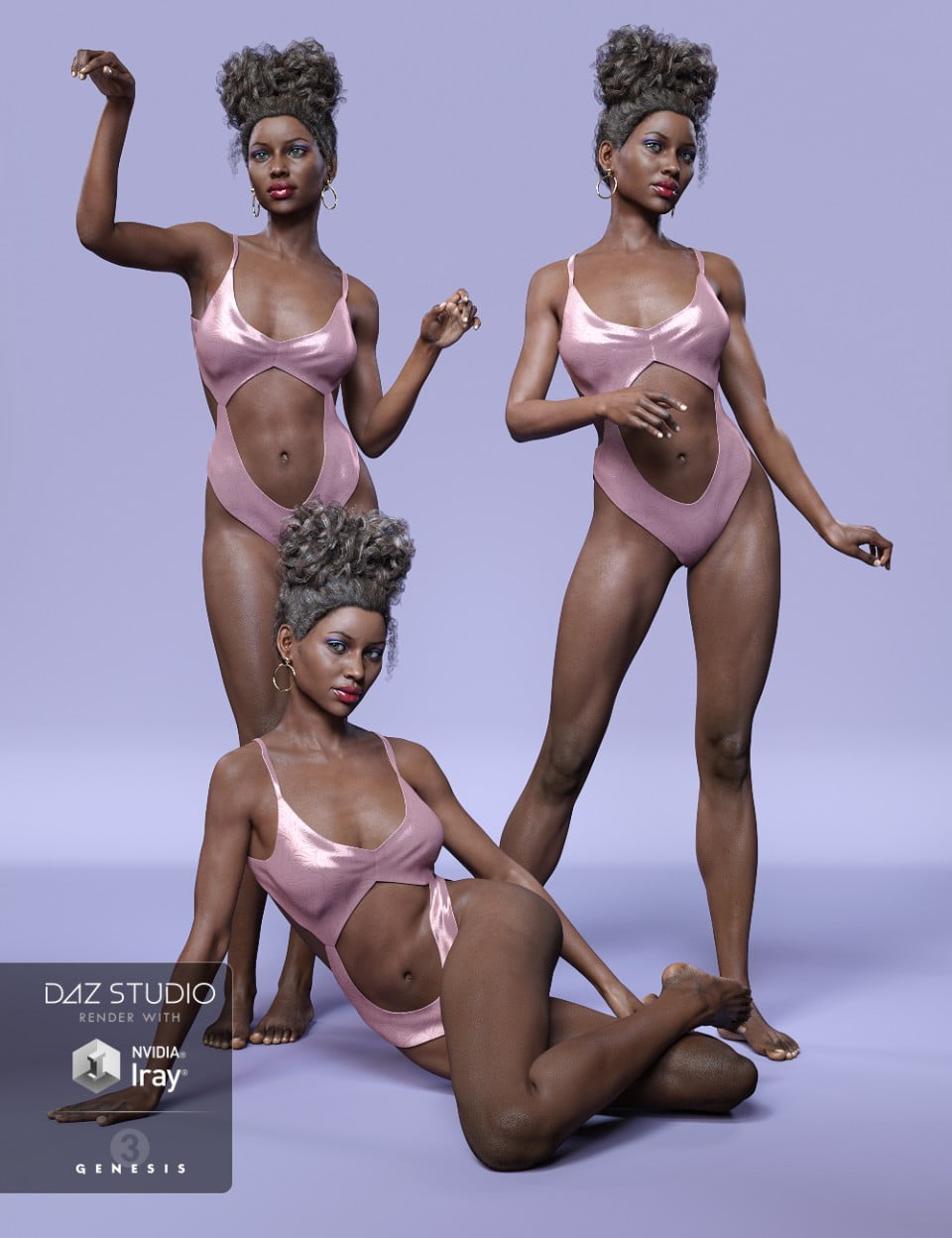 Z Paradise - Poses for Monique 7 & Genesis 3 Female