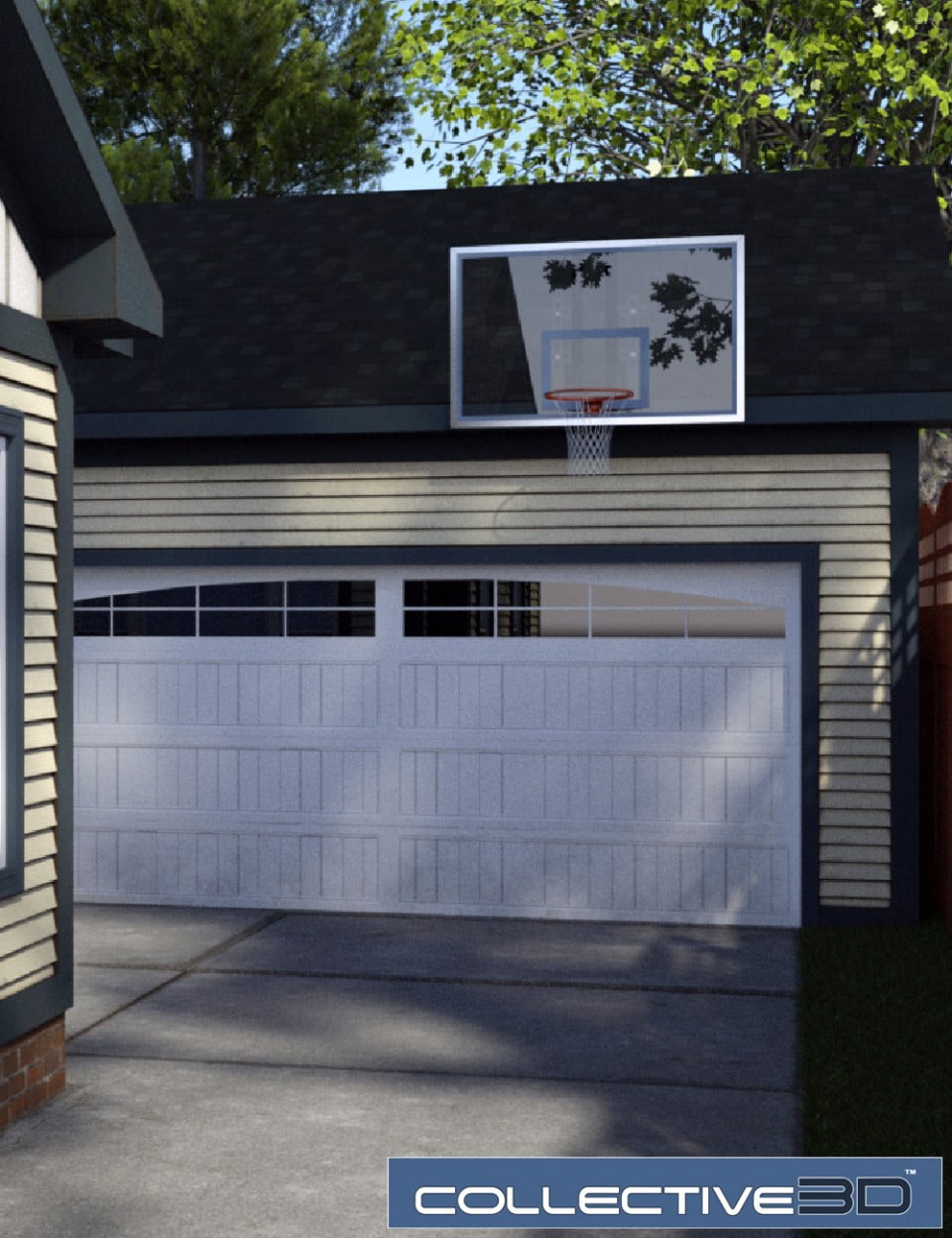 Collective3d Movie Sets Backyard Driveway