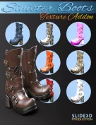 Slide3D Sinister Boots for Genesis 3 Female(s) Texture Addons