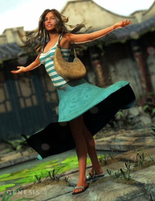 Maxi Skirt Outfit Textures