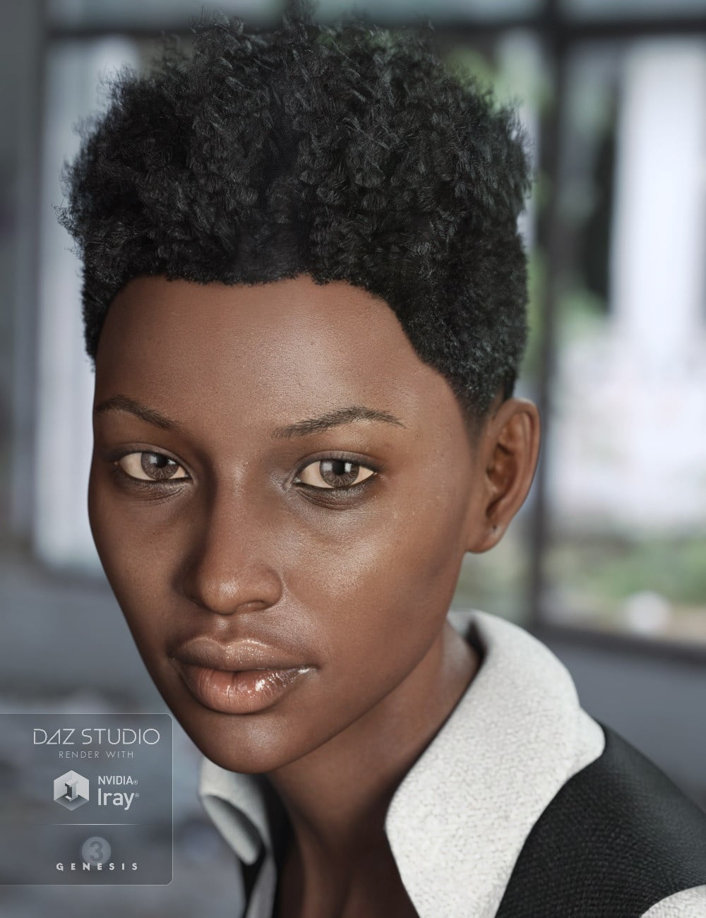 Eliot Hair for Genesis 3 Male(s) & Female(s)
