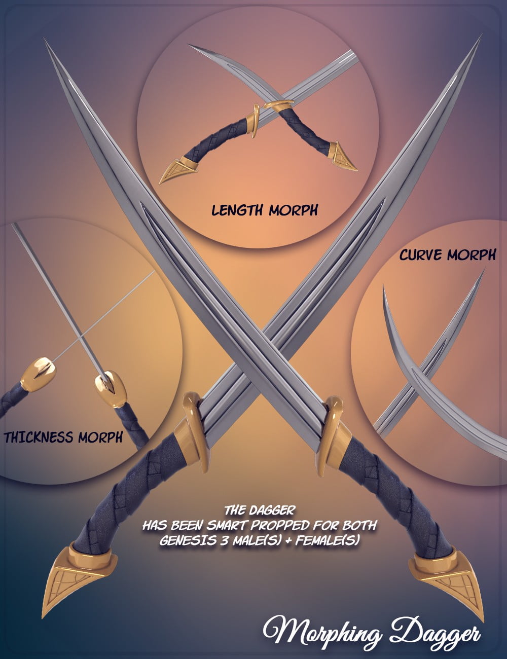 Z Lethal - Dagger & Poses for the Genesis 3 Female(s)