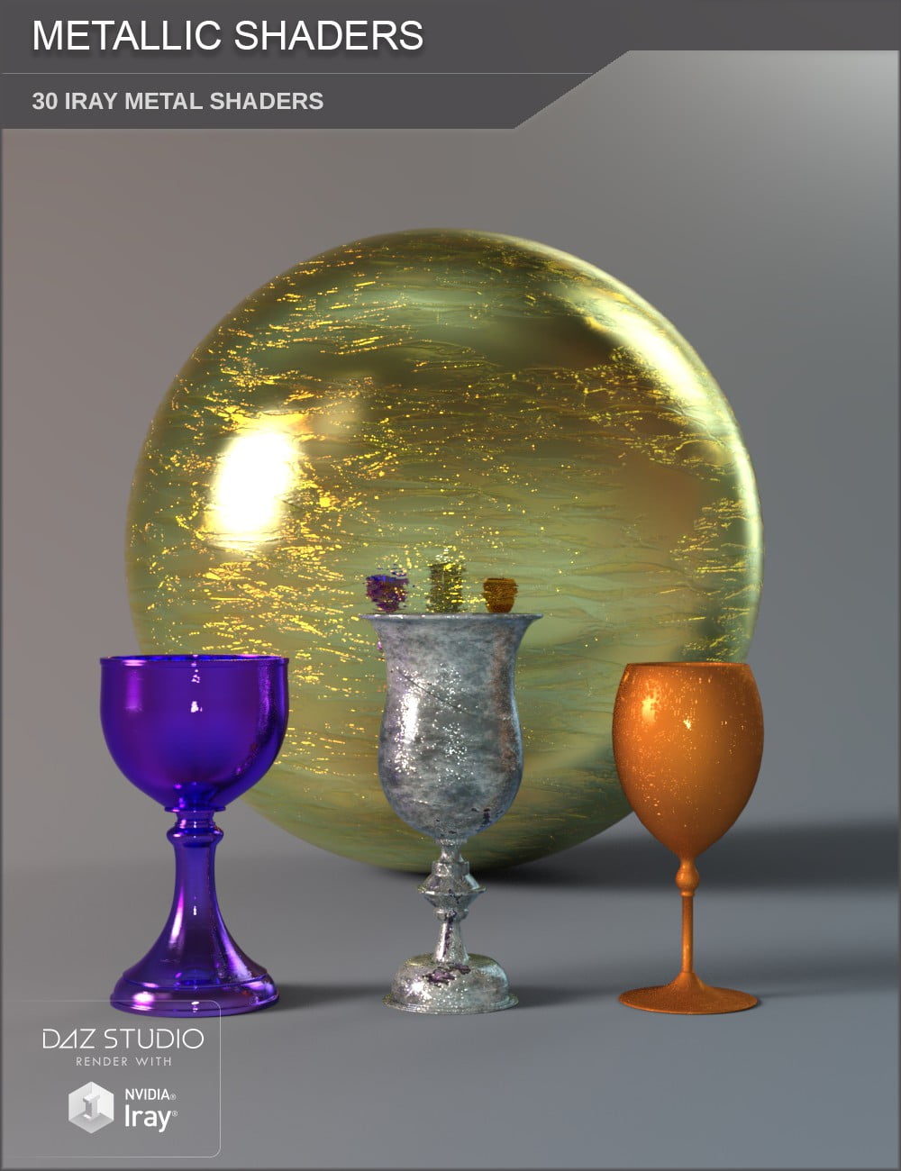 Metallic Shaders for Iray and Merchant Resource