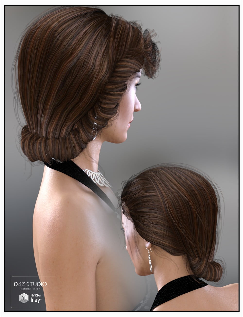 Baroness Hair for Genesis 3 Female(s)