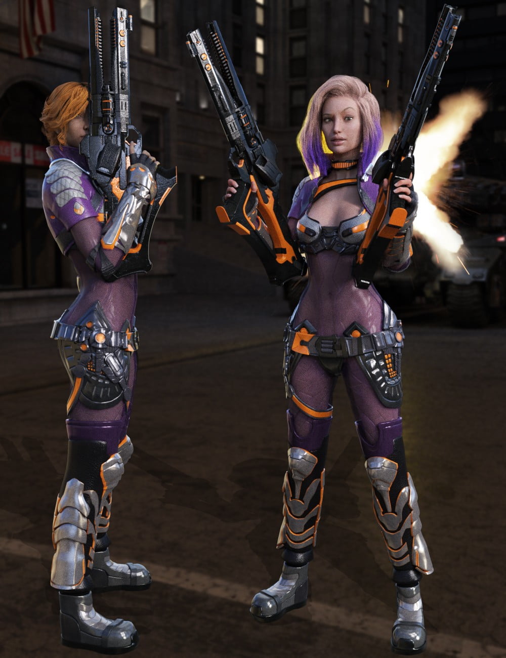 Galactic Racer Suit for Genesis 3 Female(s)