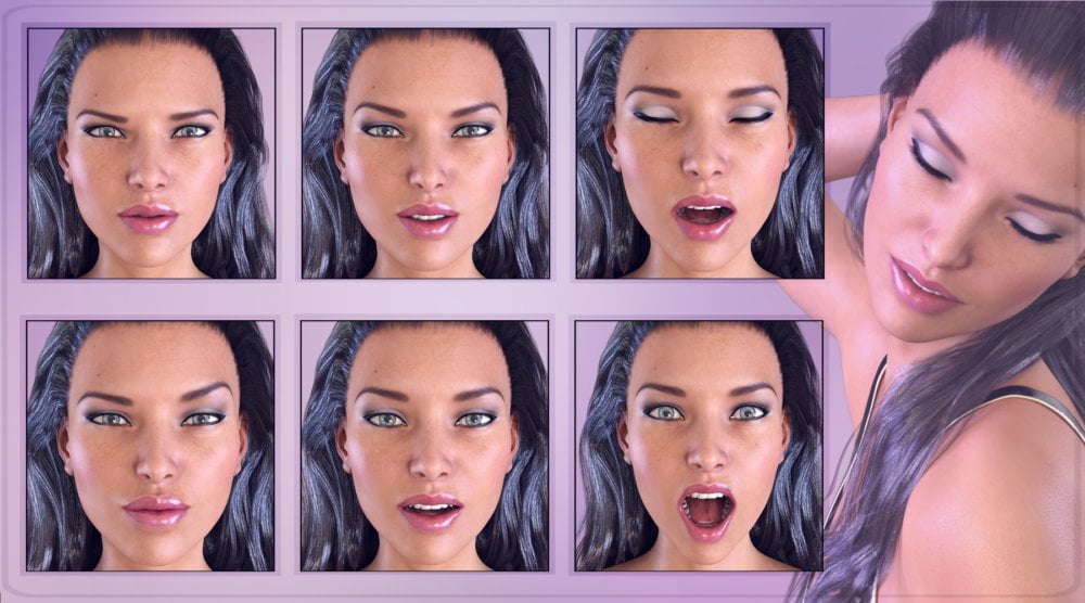 Z My Emotions - Morph Dial Expressions for the Genesis 3 Female(s)