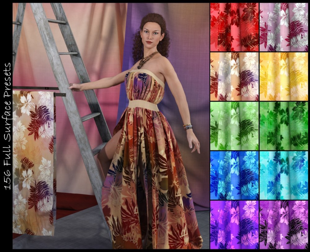 DG Iray Tropical Fabrics Shaders