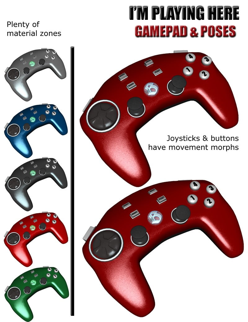 I'm Playing Here - Gamepad and Poses for Genesis 3 Male