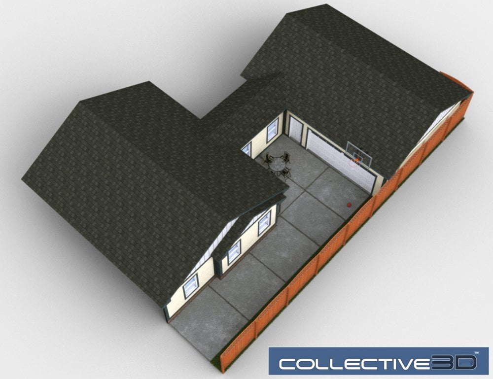 Collective3d Movie Sets Backyard Driveway