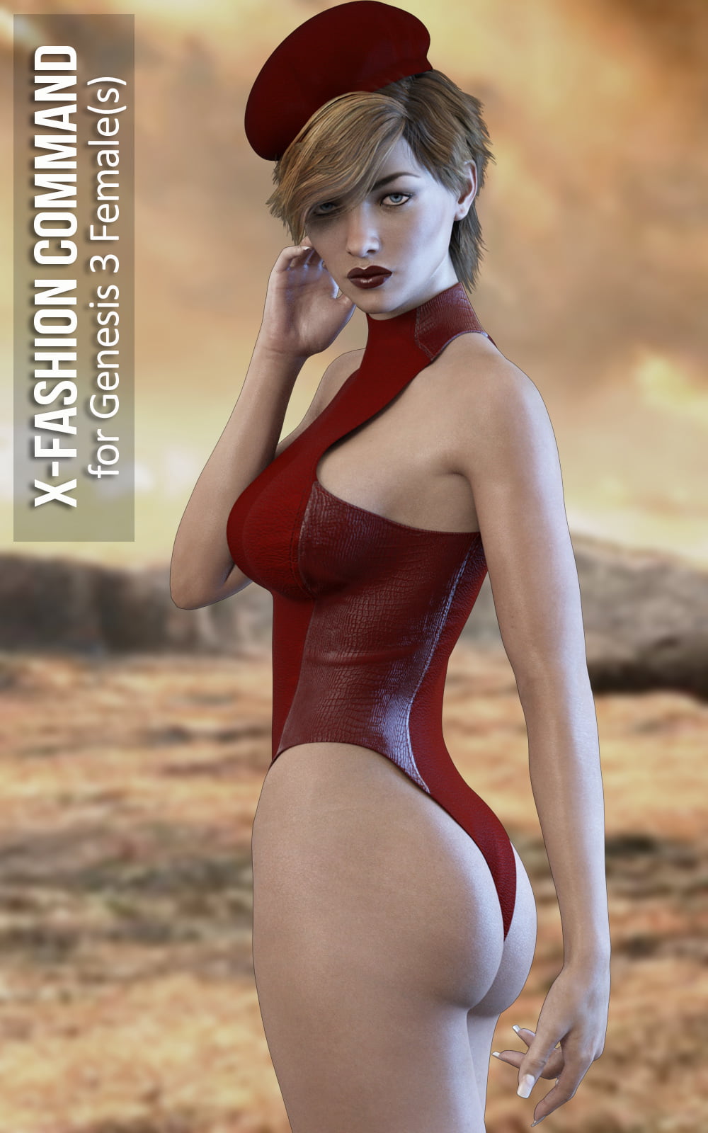 X-Fashion Command Bodysuit for Genesis 3 Females