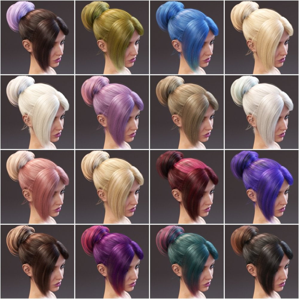 Topmodel Updo Hair and OOT Hairblending 2.0 Texture XPansion