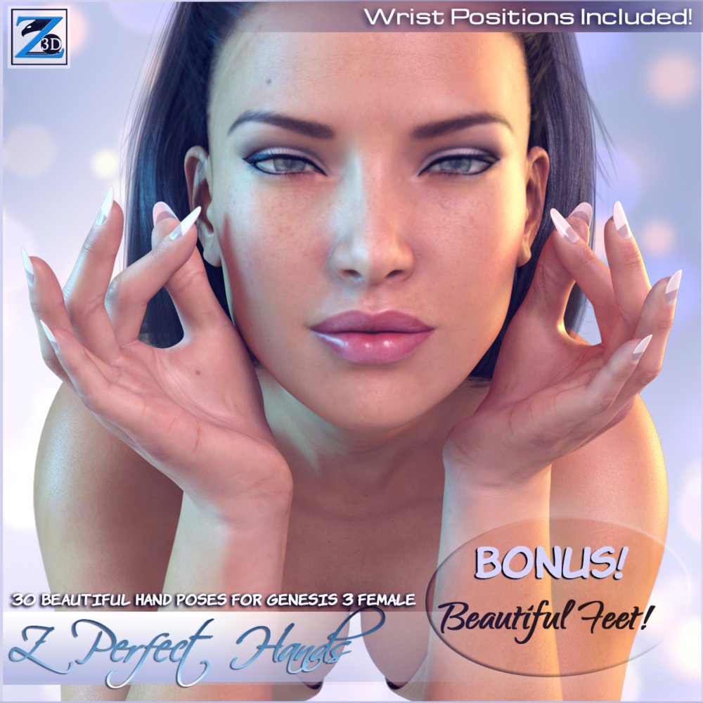 Z Perfect Hands for Genesis 3 Female