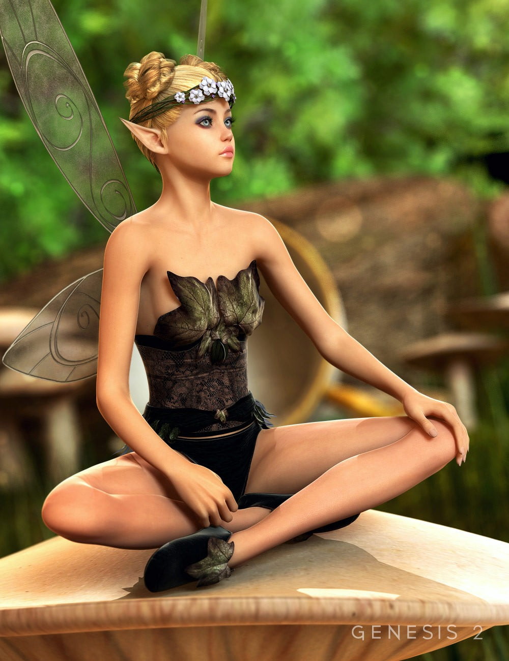 Ivy Dress and Shoes Textures