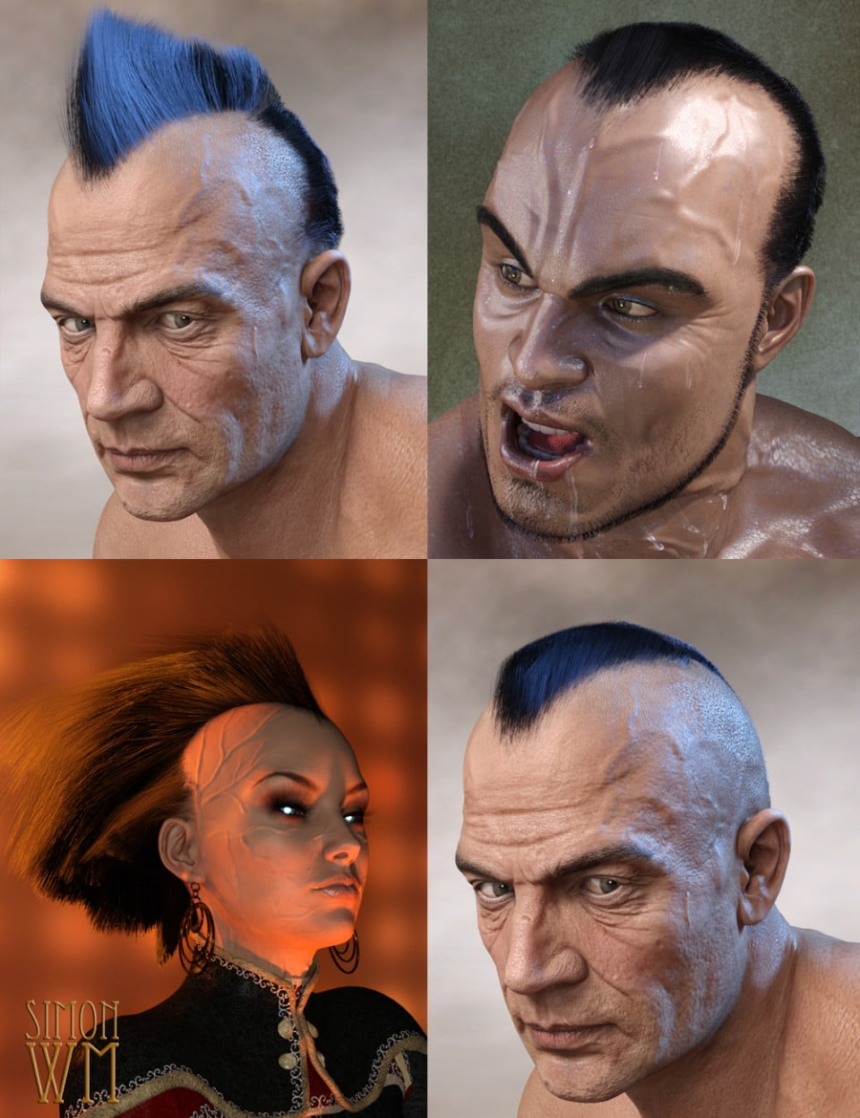 Deep Hairline for Genesis 3