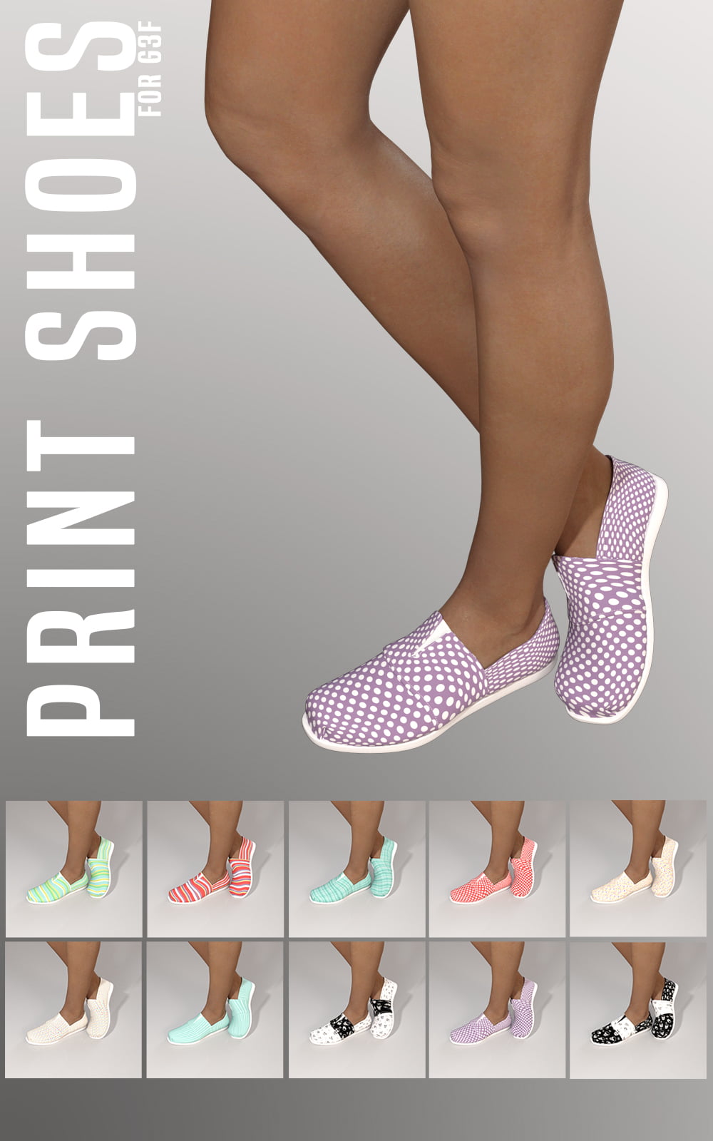 Print Shoes for G3F