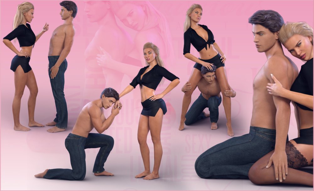 Z In Charge - Poses for Genesis 3 Male & Female/ Michael & Victoria 7