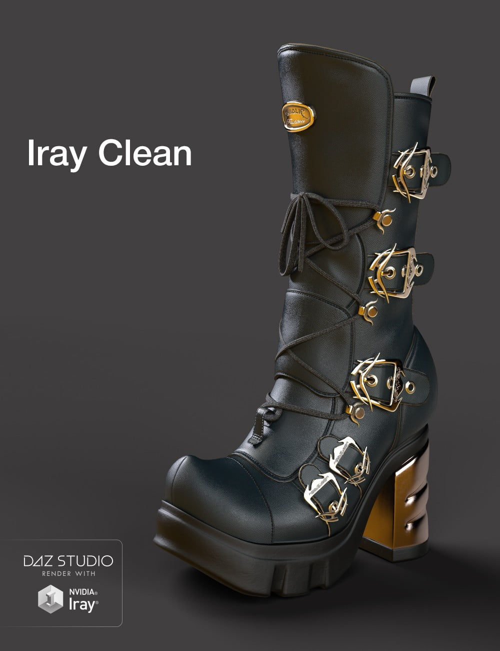 Slide3D Sinister Boots for Genesis 3 Female(s)