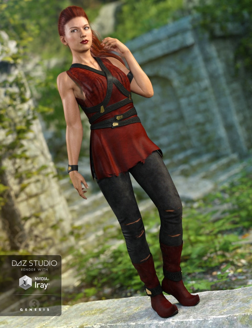 Sand Serpent Outfit for Genesis 3 Female(s)