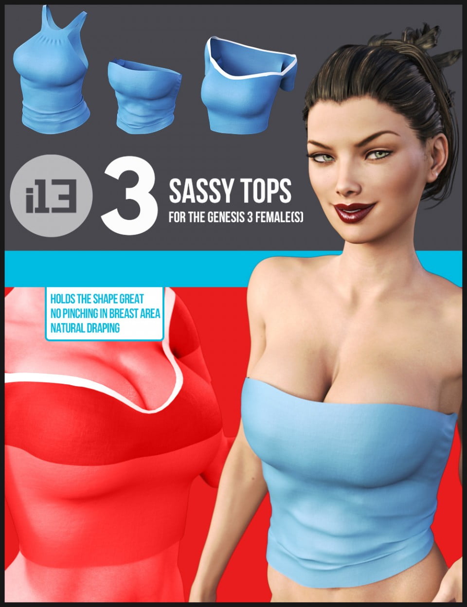 i13 3 Sassy Tops for the Genesis 3 Female(s)