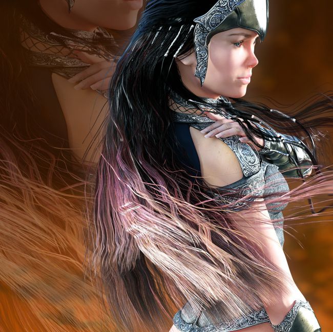 The NightQueen Hair for Genesis 3 Female(s)