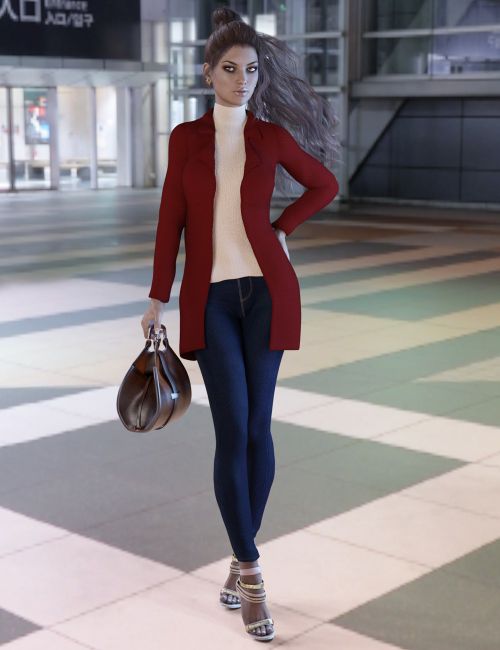 X-Fashion Chic Winter Outfit for Genesis 3 Female(s)