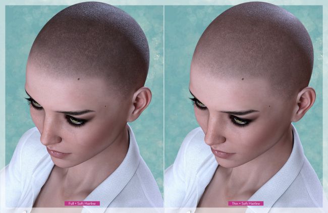 Shaved Hair for Genesis 3 Female(s)
