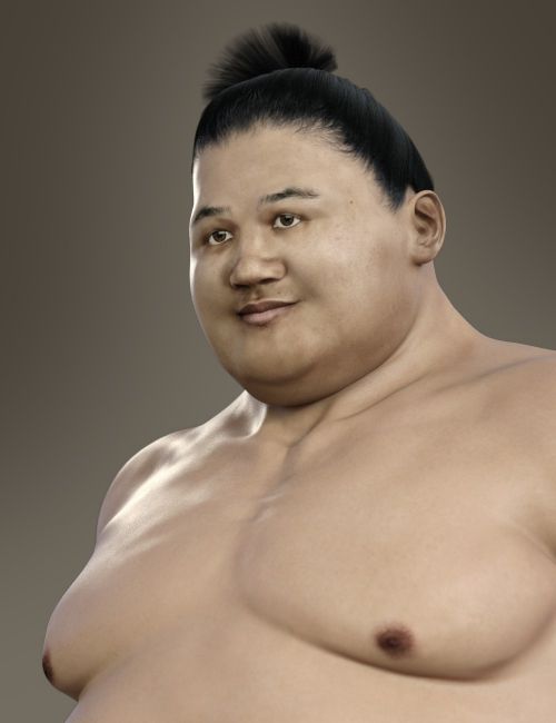 Sumo Novice for Sumo Character, Hair and Outfit for George and Genesis 3 Male