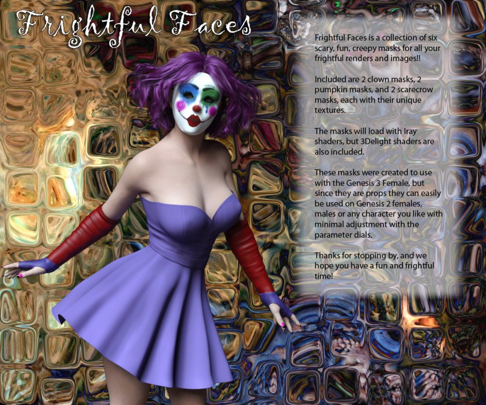 Frightful Faces - Mask Props