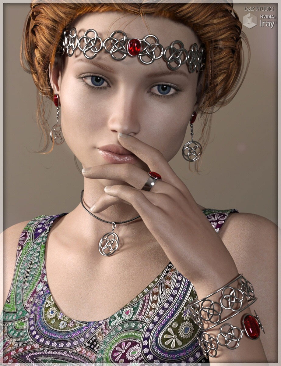 Celtic Jewels for Genesis 3 Female