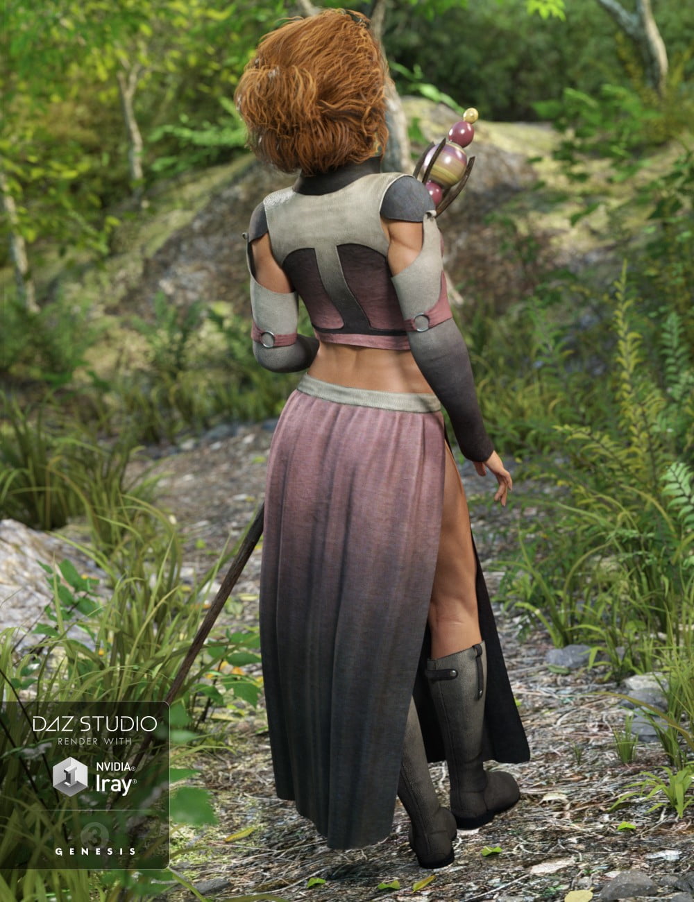Woodland Summoner Outfit for Genesis 3 Female(s)