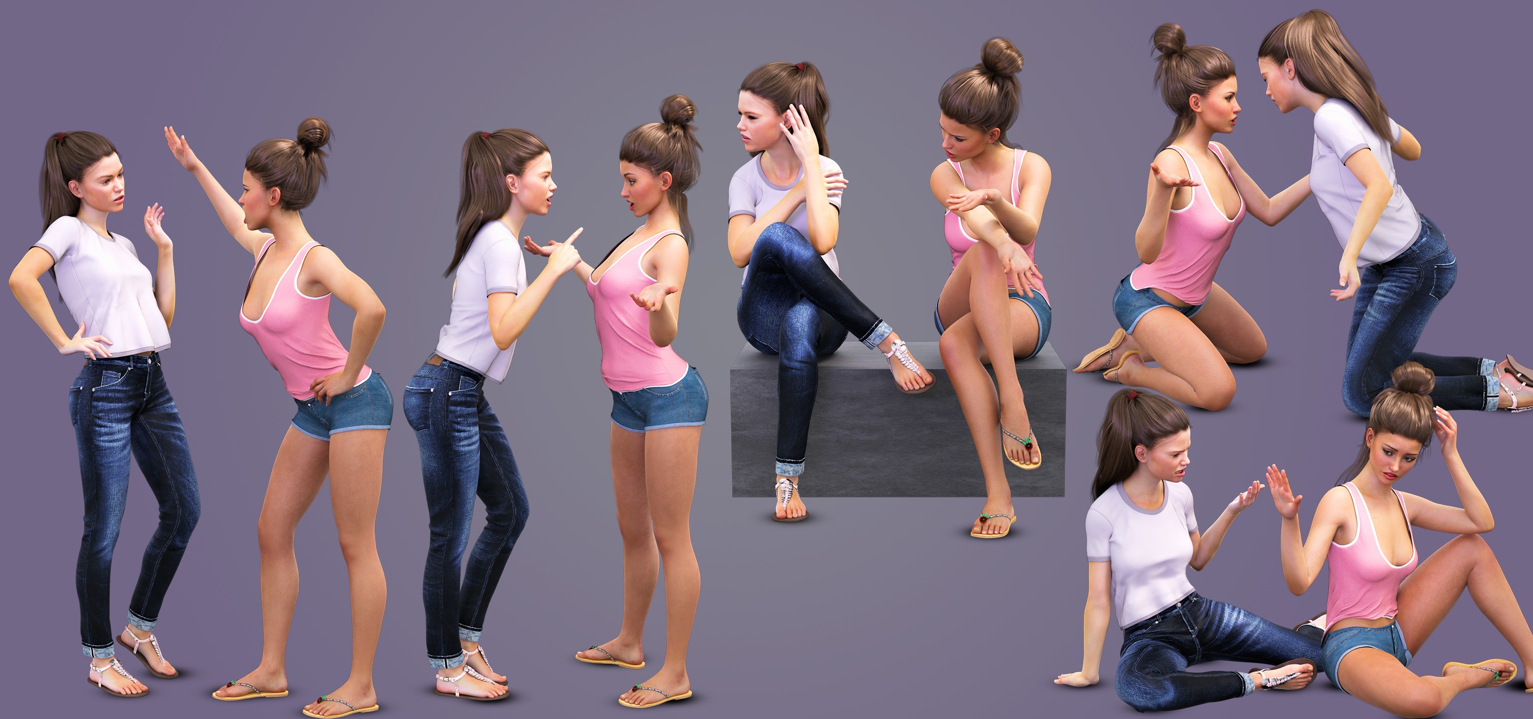 i13 Gossip Lies and Forgiveness Poses for Genesis 3 Female