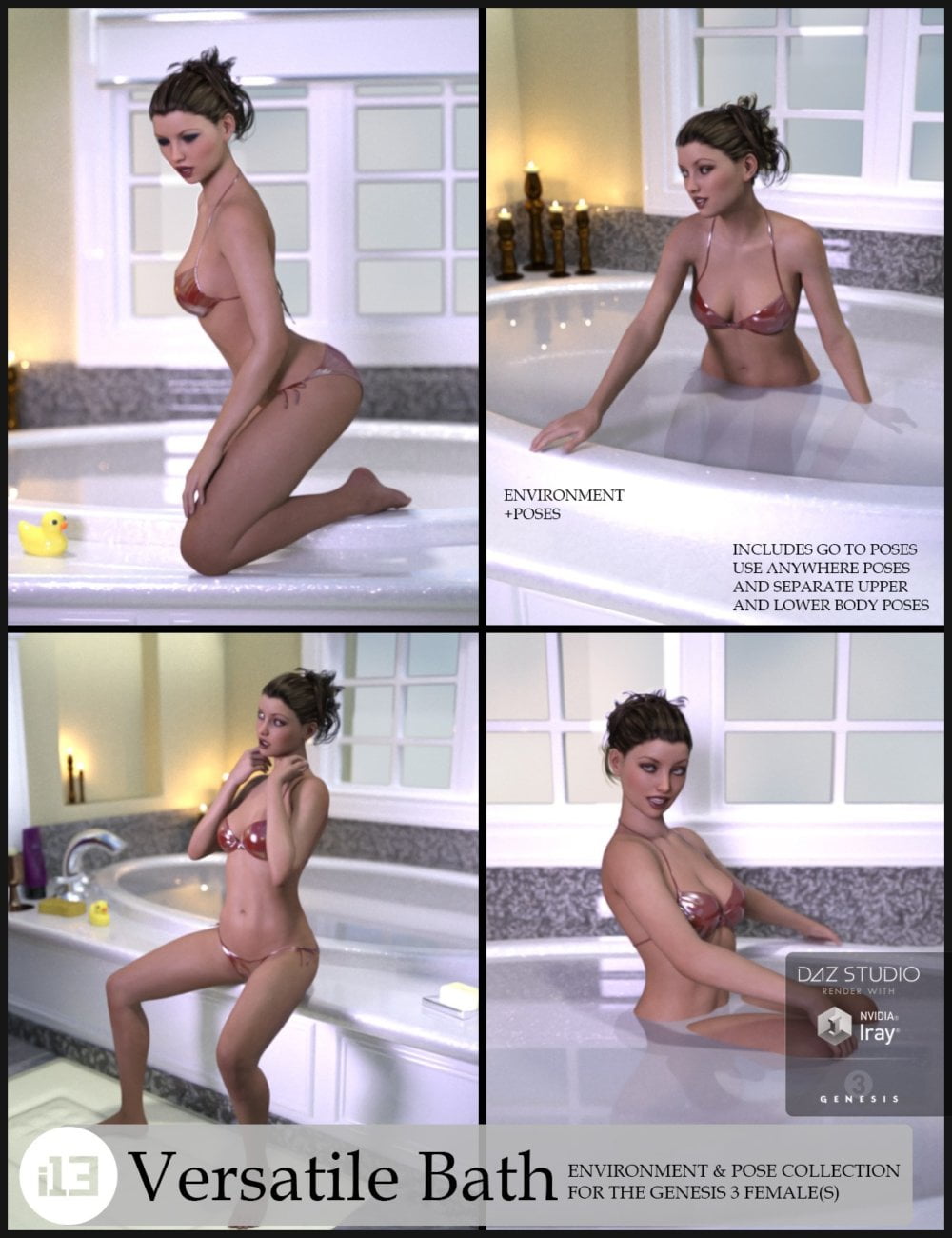 i13 Versatile Bath with Poses