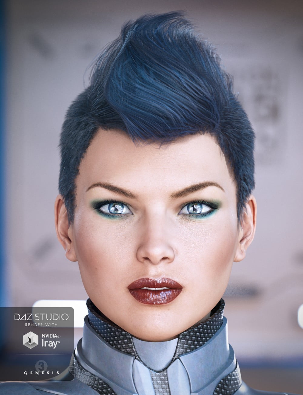 Ruby Hair for Genesis 3 Female(s)