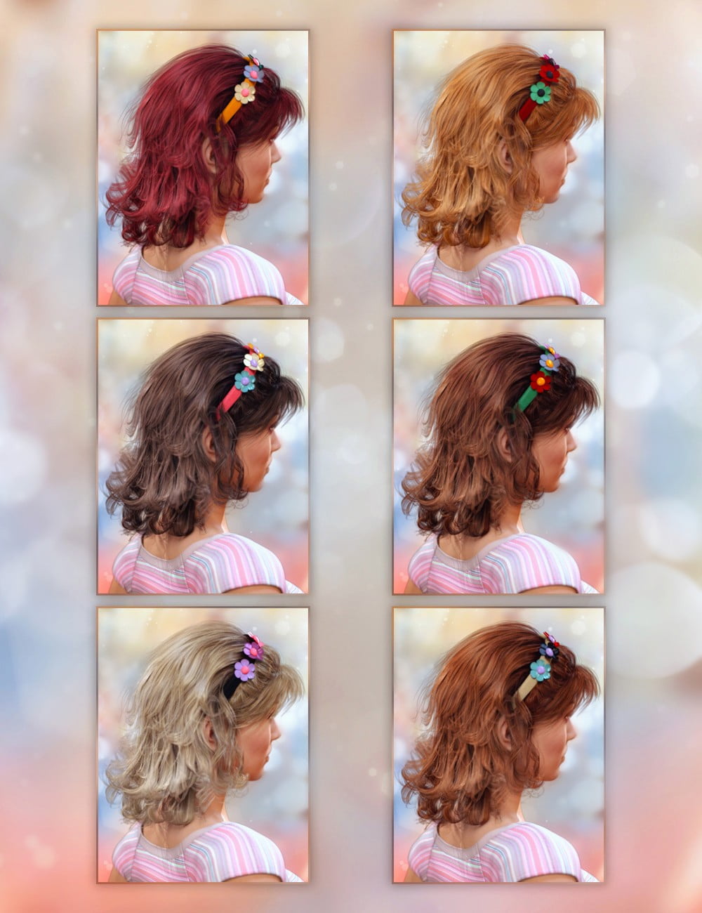 Girly Locks Hair for Genesis 3 Female(s)