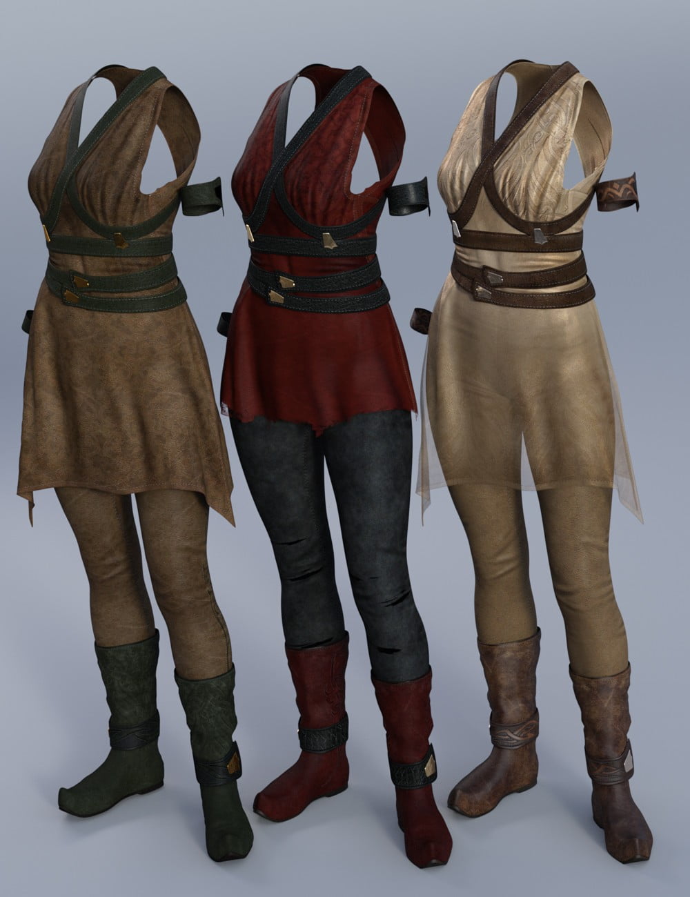 Sand Serpent Outfit for Genesis 3 Female(s)