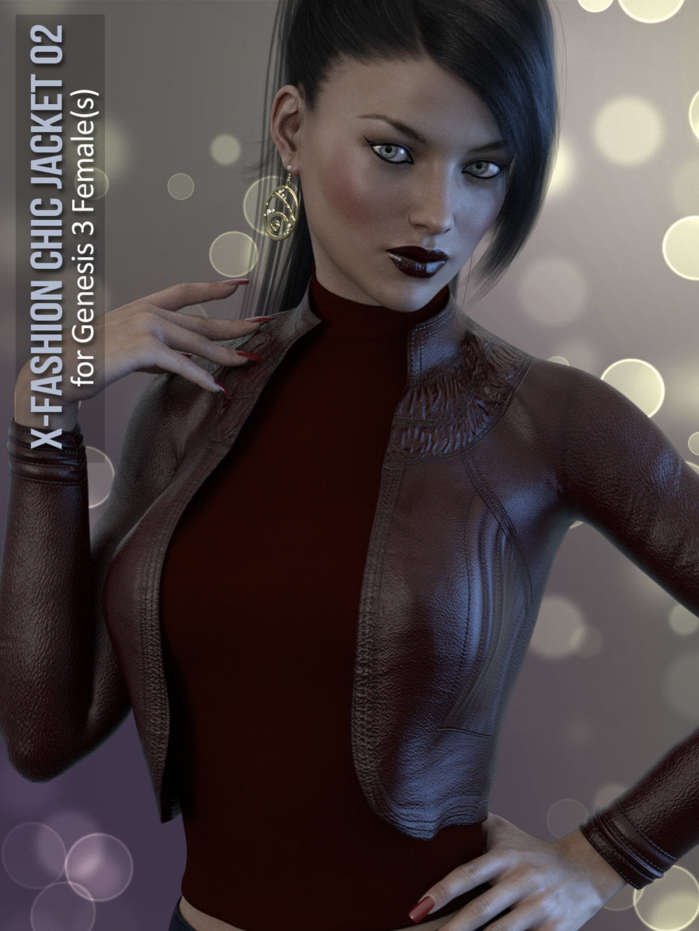 X-Fashion Chic Jacket for Genesis 3 Female(s)