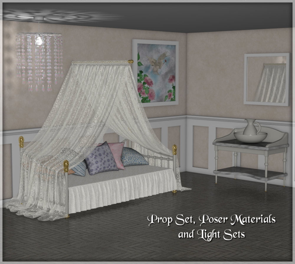 Daybed Prop Set - Poser