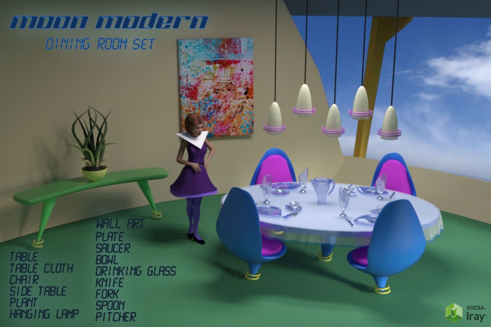 Moon Modern Dining Room Set