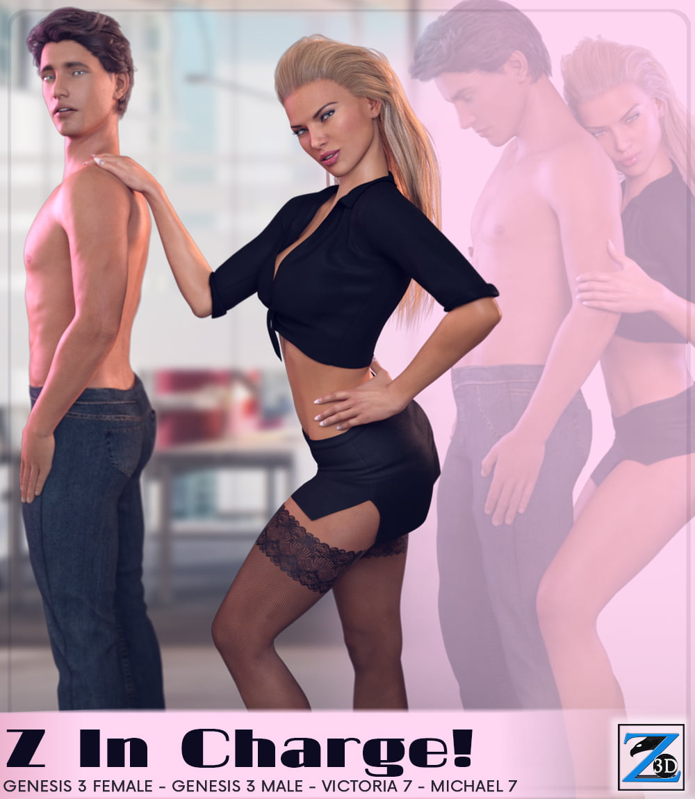 Z In Charge - Poses for Genesis 3 Male & Female/ Michael & Victoria 7