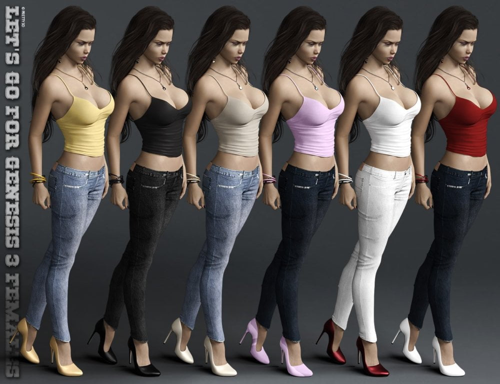 Let's Go Outfit for Genesis 3 Female(s)