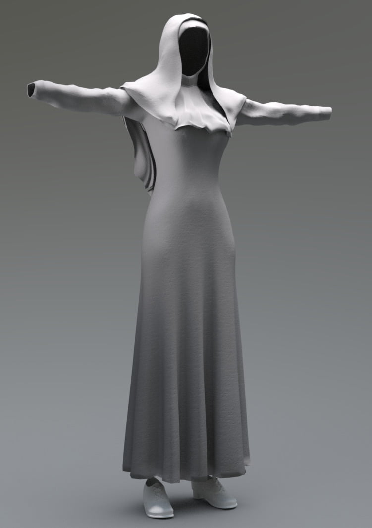 Nun Outfit for Genesis 3 Female(s)