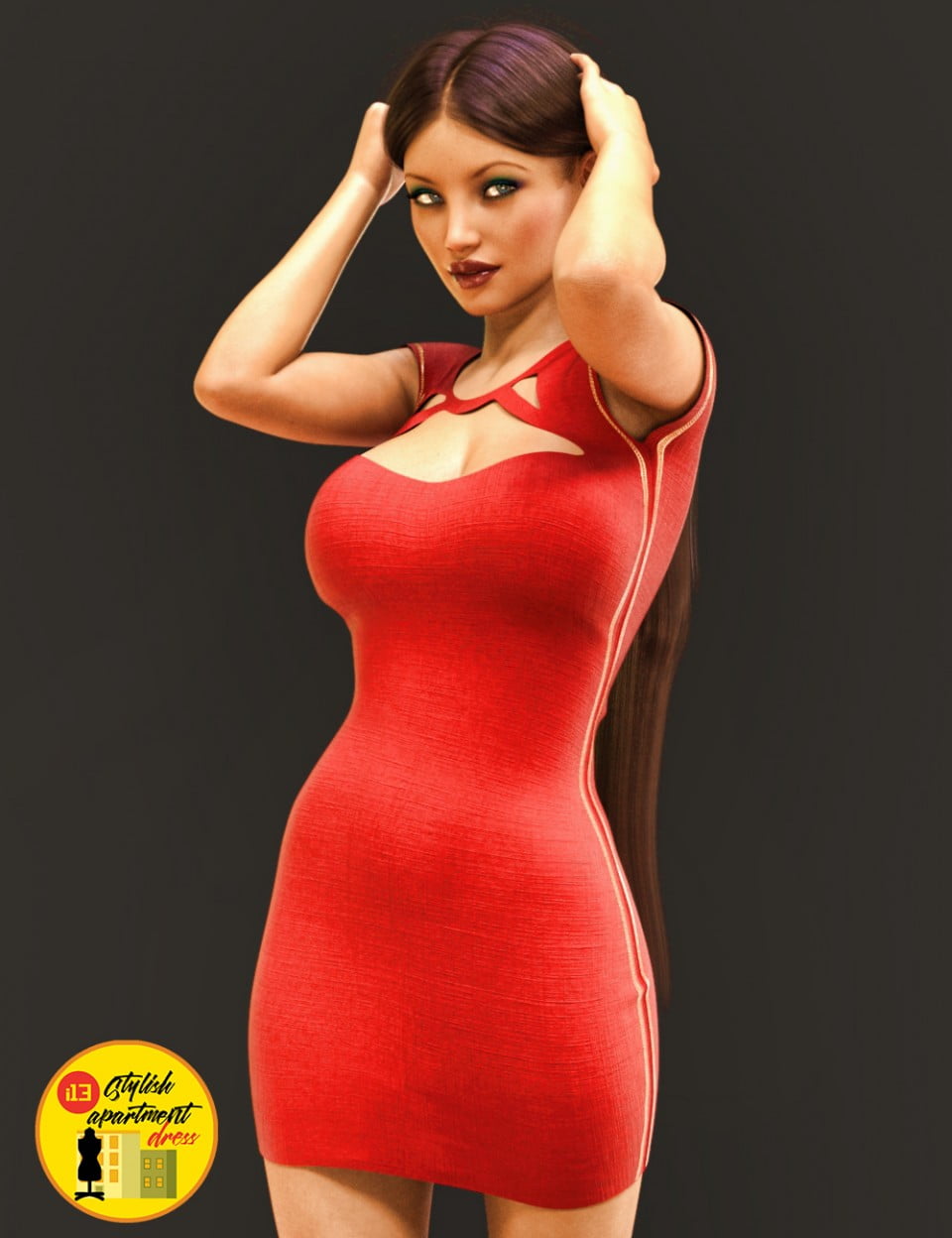 i13 Stylish Dress for Genesis 3 Female(s)